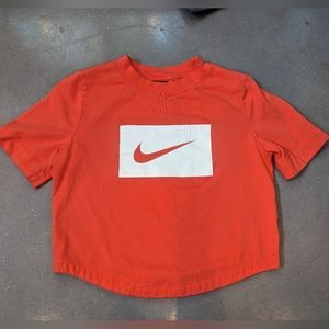 NEW Nike Athletic Orange Cropped Shirt Top S